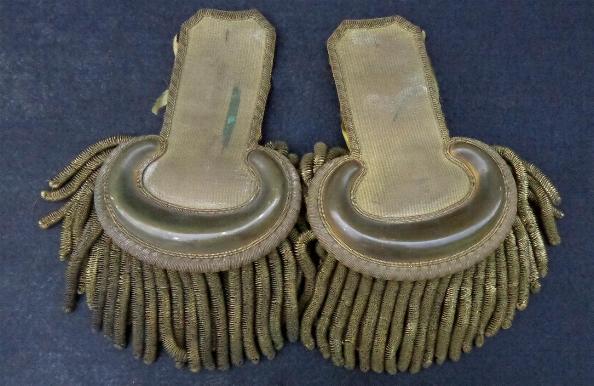 Fine Pair of Pre-Civil War Militia Officers Dress Epaulets