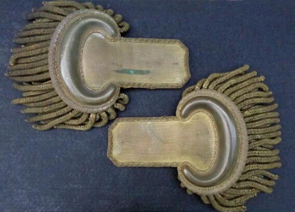 Fine Pair of Pre-Civil War Militia Officers Dress Epaulets