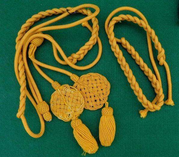 Nice M1902 Cavalry Dress Yellow Aiguillette or Waffle Cord 