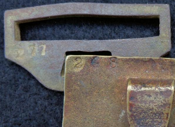 Fine Displaying Original Non-Dug Benchmarked U.S. Sword Belt Plate w/Dug Benchmarked Keeper 