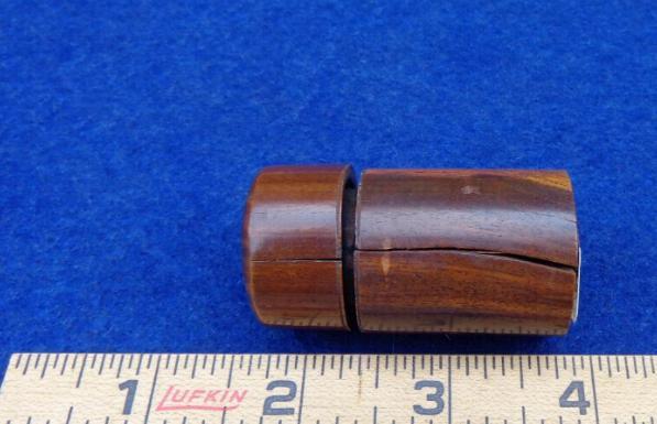 Nice Civil War Period Traveling Rosewood Inkwell
