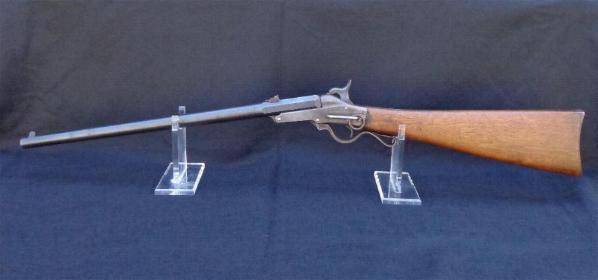 Fine 2nd Pattern .50 Caliber Maynard Carbine - Lots of Blue - Two Sharp Cartouches