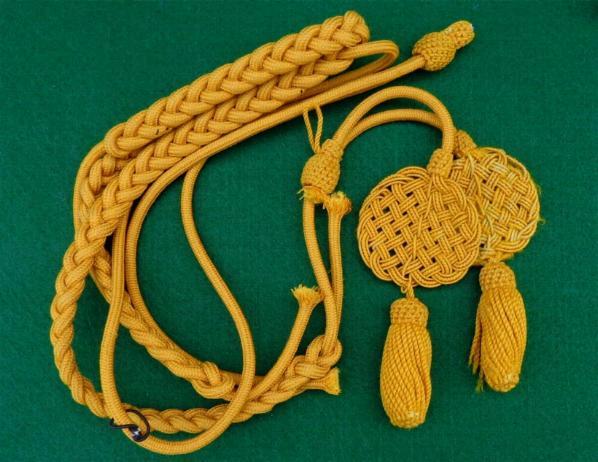 Nice M1902 Cavalry Dress Yellow Aiguillette or Waffle Cord 