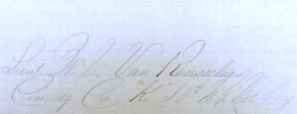 Fine February, 1865, Handwritten Document from the 50th New York Engineers