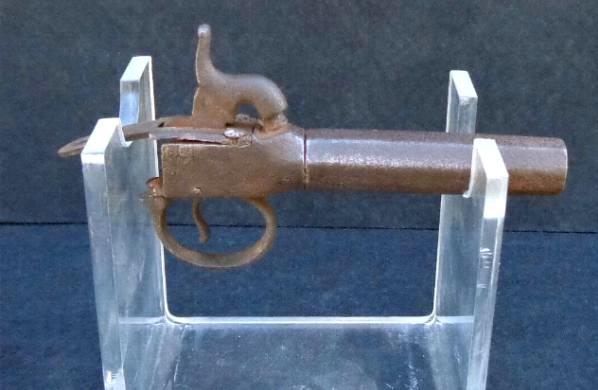 NEAT little ca. 1850s Single Shot Boot Pistol, Dug on the Wilderness Battlefield in Virginia