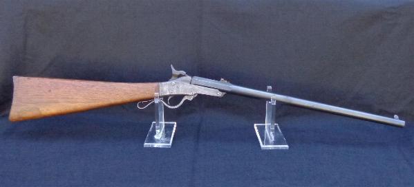 Fine 2nd Pattern .50 Caliber Maynard Carbine - Lots of Blue - Two Sharp Cartouches