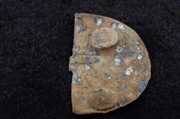 Excavated -S Half of a US Pupply Paw Waist Belt Plate