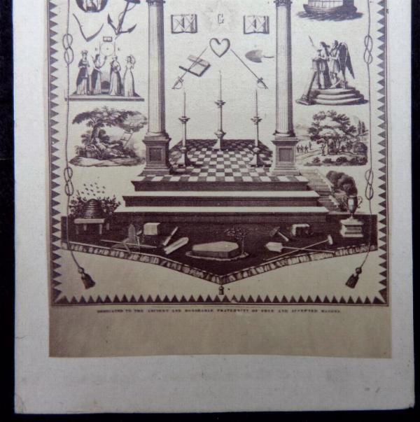 Super Neat Cdv Image depicting Masonic Symbols