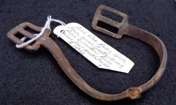 Dug Union Cavalry Spur with Positive Provenance to Gettysburg East Cavalry Battlefield