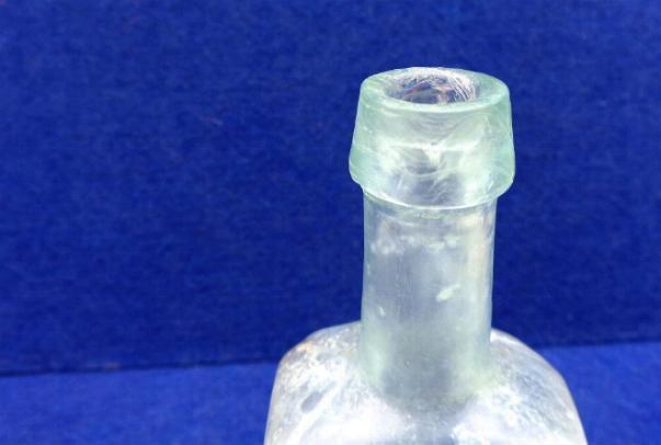 Nice Civil War Period "Barry's Tricopherous" Pontilled Bottle