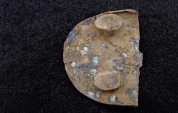 Excavated -S Half of a US Pupply Paw Waist Belt Plate