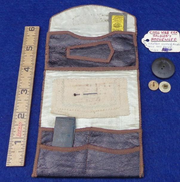 Fine Original Civil War Period Soldier's Housewife or Sewing Kit