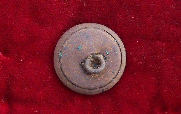 Beautiful Confederate Manuscript -I- Infantry Button found recently by Doug Dorothy in Benton County, Arkansas.