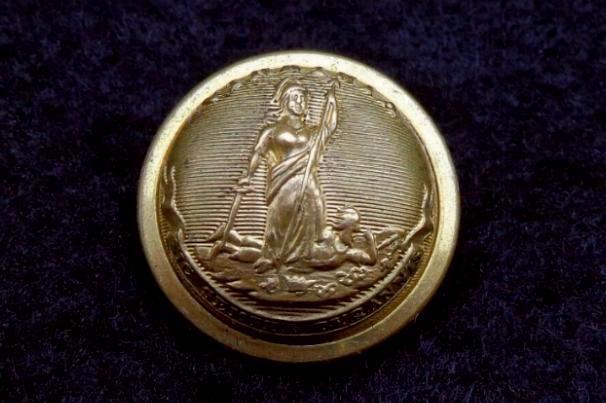 Beautiful Non-Dug VA18 Virginia State Seal Staff Officer's Coat Button w/Most of its Original Gold Gilt