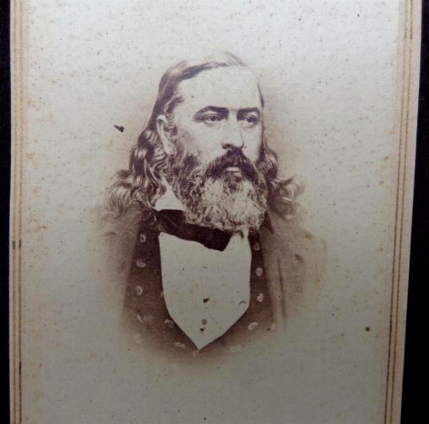 Nice Cdv Image of Confederate Brigadier General Albert Pike 