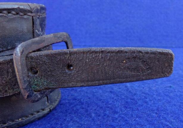 Fine "Metzger" Marked Civil War Cavalryman's Leather Carbine Socket 