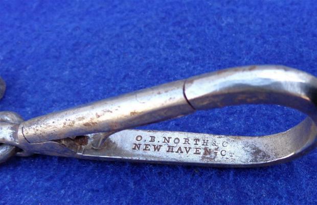 Fine Non-Dug Civil War Cavalryman's Carbine Sling Hook - Maker Marked O.B. North 