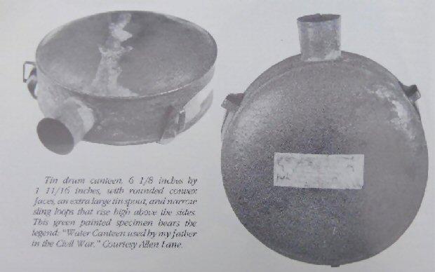 Fine Displaying Example of an Original Confederate Tin Drum Canteen