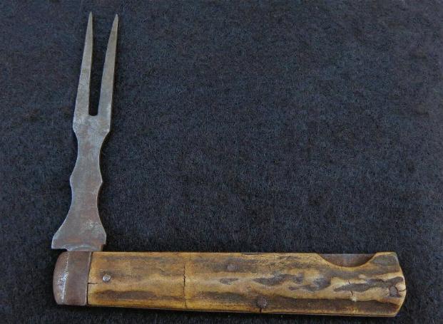 Fine Civil War Period Folding Fork 