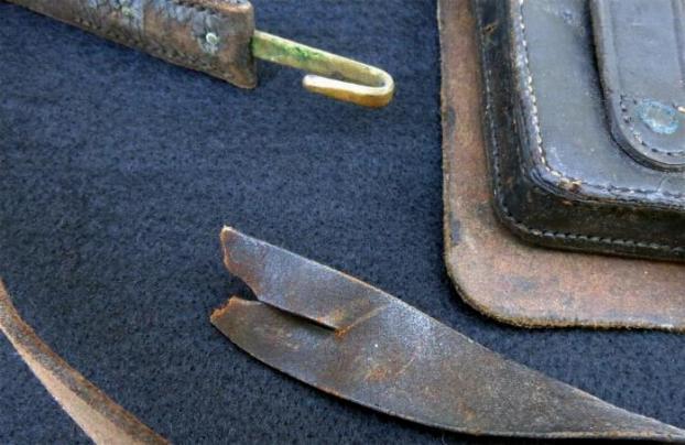 Civil War Period Cavalry Officers Belt Rig with Fine 1851 Belt Plate, Sword Straps & Hangers, Cap Box, & Pistol Cartridge Box