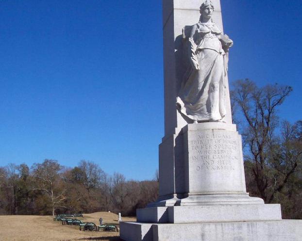 Michigan Monument at Vicksburg National Battlefield Park.