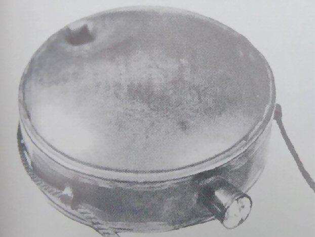 Fine Displaying Example of an Original Confederate Tin Drum Canteen