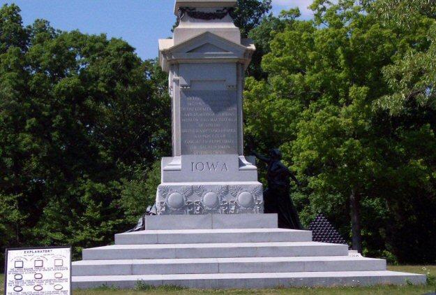 Iowa State Troop Marker - Shiloh, Tennessee