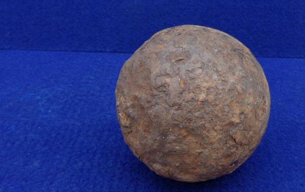 Rough But Nice Priced 12-Pound Solid Shot Artillery Projectile 