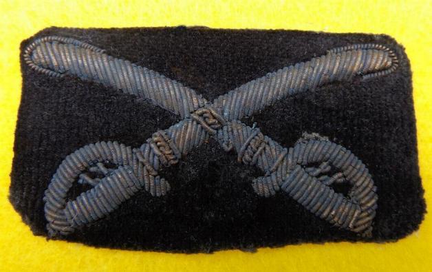 Beautiful Embroidered Civil War Cavalry Officer's Hat Insignia