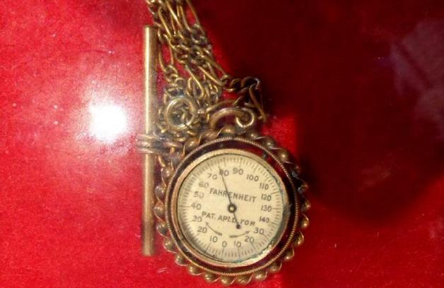 A Period "Gentleman's" Thermometer, meant to be worn daily like a Pocket Watch. 