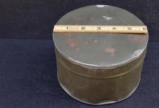 Nice Crudely All Soldered Civil War Period or Before Tin Container or Can 