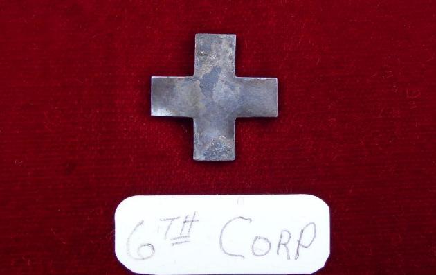 Beautiful Dug Silver 6th Corps Badge 