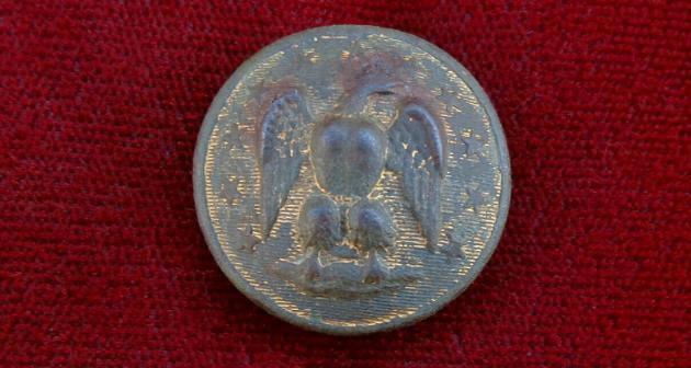 Very Uncommon in Excavated Condition - CS36 Confederate Staff Officer's Coat Button 