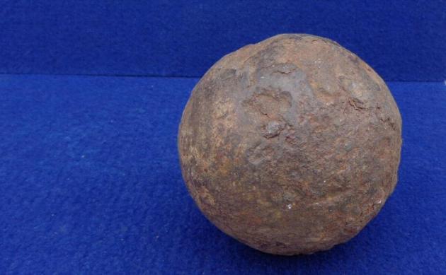 Rough But Nice Priced 12-Pound Solid Shot Artillery Projectile 