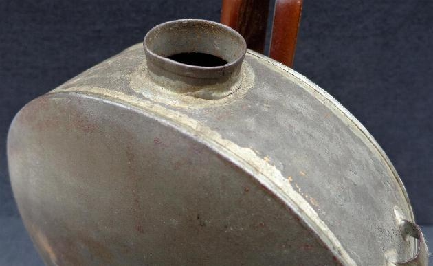 Fine Displaying Example of an Original Confederate Tin Drum Canteen