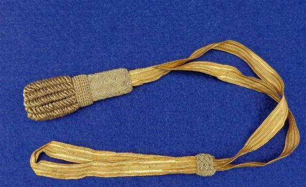 Very Fine Civil War Period Officer's Gold Bullion Sword Knot