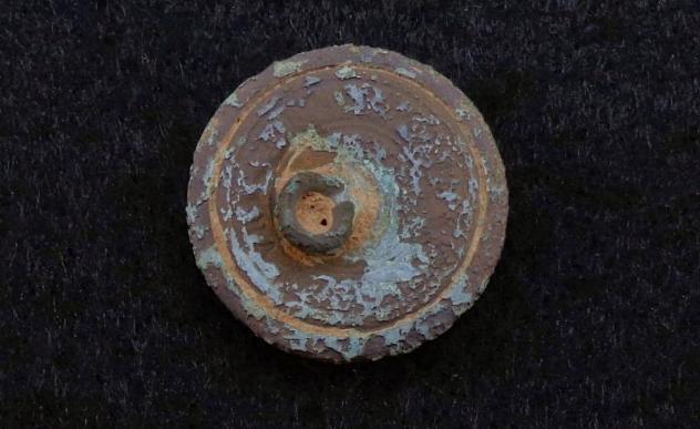 Very RARE SU407 High Dome Pattern Virginia Military Institute V.M.I. Cadet Coat Button 