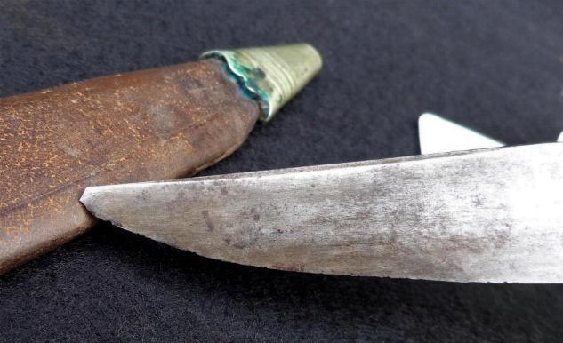 Nice Little Stag Handle Side or Hunting Knife Manufactured by Anton Winton, Jr. in Solingen ca. 1890s-1900s.