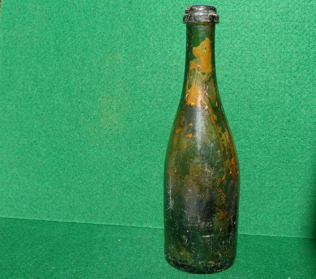 Civil War Period Champagne Bottle Recovered New Orleans, Louisiana. 