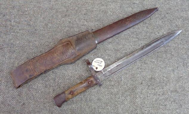 Nice Krag Jorgensen Bayonet & Scabbard 