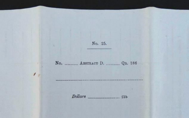 Fine Blank Civil War Period Federal Army Purchase Form No. 25 