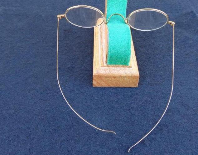 Nice Late 1800s Gold Gilt Wire Frame Eye Glasses