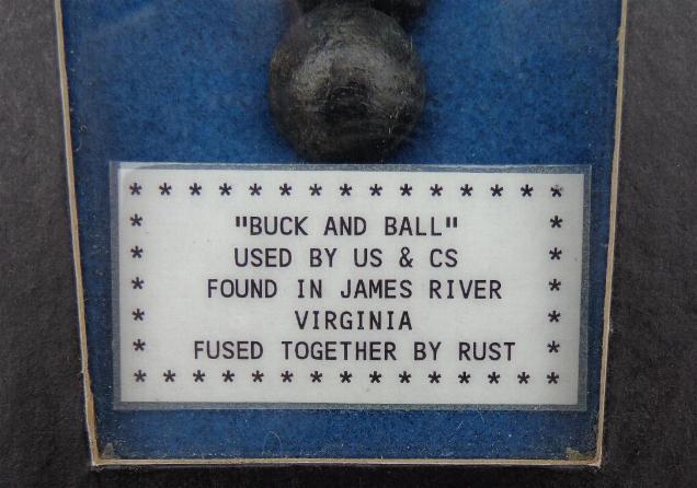 Nice Water Recovered Buck & Ball Projectiles Fused Together
