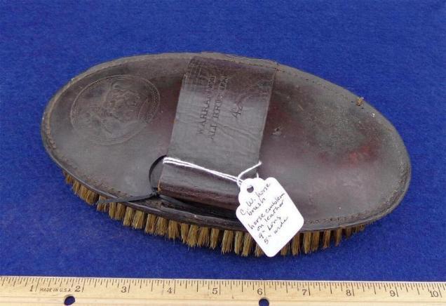 Fine Civil War Period Horse Brush 