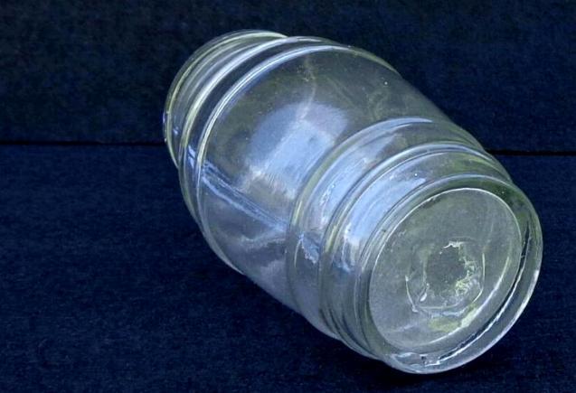 Nice Pre-Civil War, Civil War Period Pontilled Flint Glass Mustard Jar