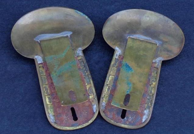 Nice Original Pair of Non-Dug Enlisted Shoulder Scales or Epaulets 