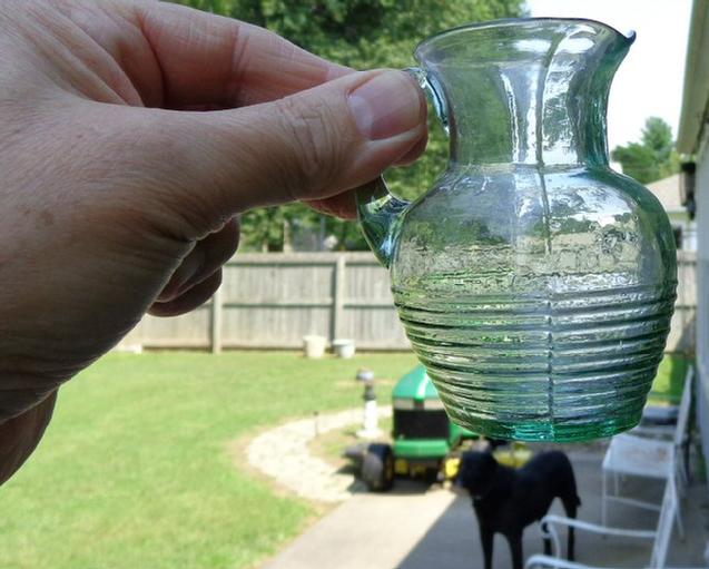 Nice & Super Crude Civil War Period Tiny Cream Pitcher - Perfect for an Officer's Desk Display 