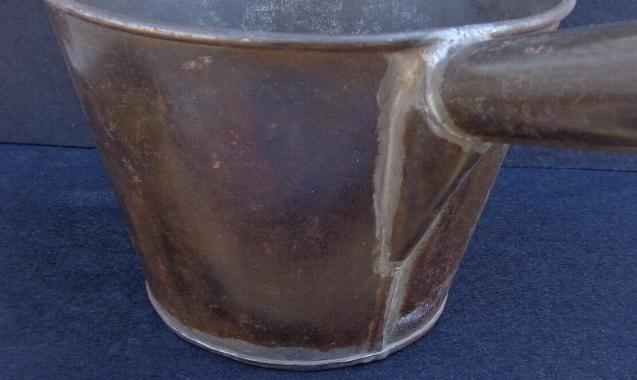 Big 5" Tall by 7 Inch diameter Civil War Period Tin Cooking Pot/Pan