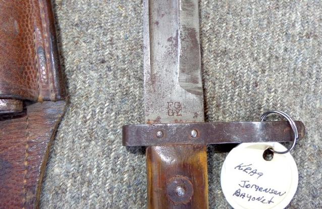 Nice Krag Jorgensen Bayonet & Scabbard 