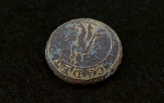 Very RARE SU407 High Dome Pattern Virginia Military Institute V.M.I. Cadet Coat Button 